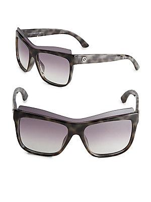 Gucci 54mm Layered Wayfarer Sunglasses