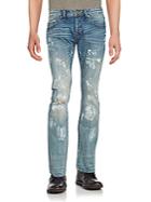Cult Of Individuality Straight-leg Distressed Jeans
