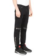 Givenchy Slim-fit Distressed Moto Jeans