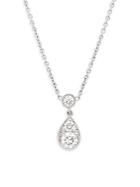 Kwiat Sunburst Diamond & 18k White Gold Pendant Necklace