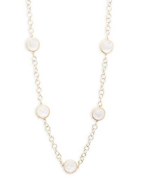 Temple St. Clair Diamond And Crystal Station 18k Yellow Gold Necklace