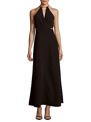 Js Collections V-neck Stretch Gown