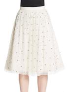Alice + Olivia Catrina Embellished Midi Skirt