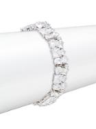 Saks Fifth Avenue Crystal & Silver Bracelet