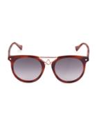 Altuzarra Tortoiseshell 50mm Round Sunglasses