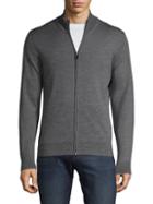 Saks Fifth Avenue Full-zip Wool Blend Sweater