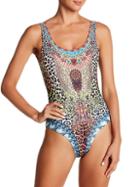 La Moda Clothing Leopard-print 1-piece Swimsuit