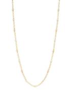 Freida Rothman Goldplated Sterling Silver & 4mm Freshwater Pearl Station Necklace