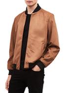 Calvin Klein Suede Bomber Jacket