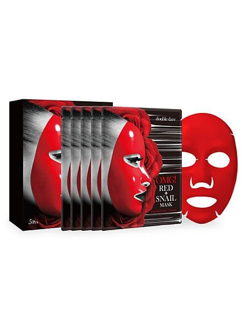 Double Dare Omg! 5-piece Hydrating & Firming Red + Snail Mask
