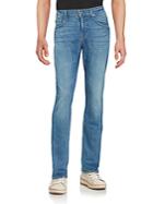 7 For All Mankind Straight-leg Faded Jeans