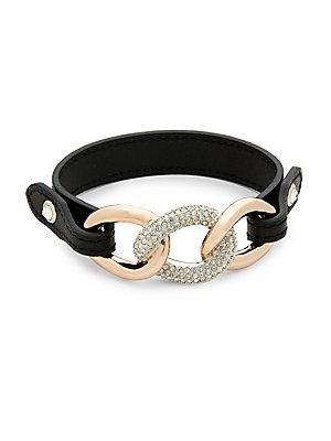 Swarovski Bound Crystal & Leather Bracelet