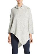 Cashmere Saks Fifth Avenue Asymmetrical Donegal Cashmere Sweater