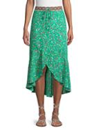 Laundry By Shelli Segal Printed High-low A-line Skirt