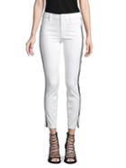 Mother Contrast Ankle Jeans