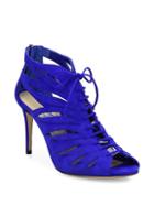 Jimmy Choo Keena Cutout Suede Lace-up Sandals