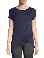 Marc New York By Andrew Marc Performance Front Knot Short-sleeve Tee