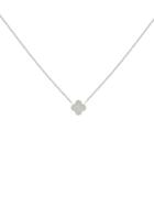 Saks Fifth Avenue Jankuo Jewelry Crystal Clover Necklace