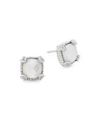 Judith Ripka Crystal & Sterling Silver Stud Earrings