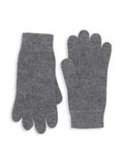 Portolano Ribbed Trim Knit Gloves