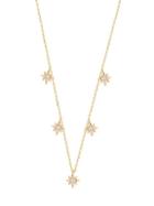 Gabi Rielle 22k Gold Vermeil & Crystal Starburst Pendant Necklace