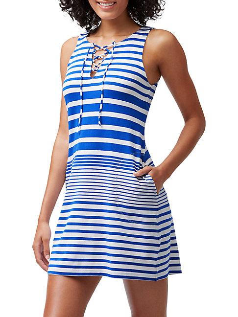 Tommy Bahama Beachglass Striped Short Coverup Dress