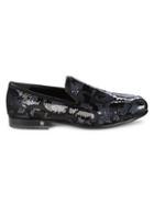 Versace Leather Pantofola Raso Loafers