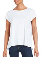 Saks Fifth Avenue Red Roundneck Cotton Tee