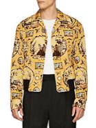 Burberry Printed Twill Bomber Jacket