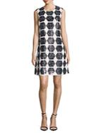 Mcq Alexander Mcqueen Geometric-print Sleeveless Dress