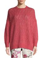 Etro Lurex Cabled Knit Pullover