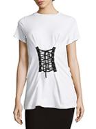 Alison Andrews Lace-up Front Tee