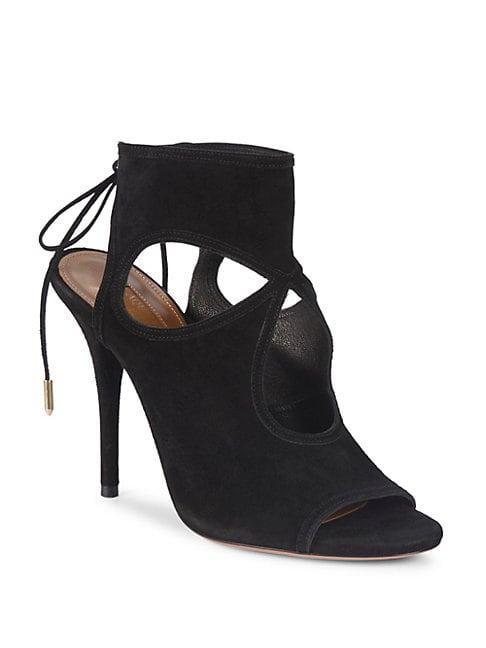 Aquazzura Sexy Thing Cut-out Suede Sandals