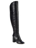 Joie Lalana Leather Over-the-knee Stack Heel Boots