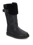 Ugg Australia Wilowe Leather Sheepskin Cuff Boots