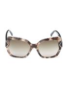 Emilio Pucci 56mm Faux Tortoiseshell Sunglasses
