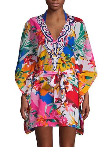 Rise & Bloom Multicolored Graphic Cover-up