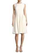 Adam Lippes Solid Pleated Dress