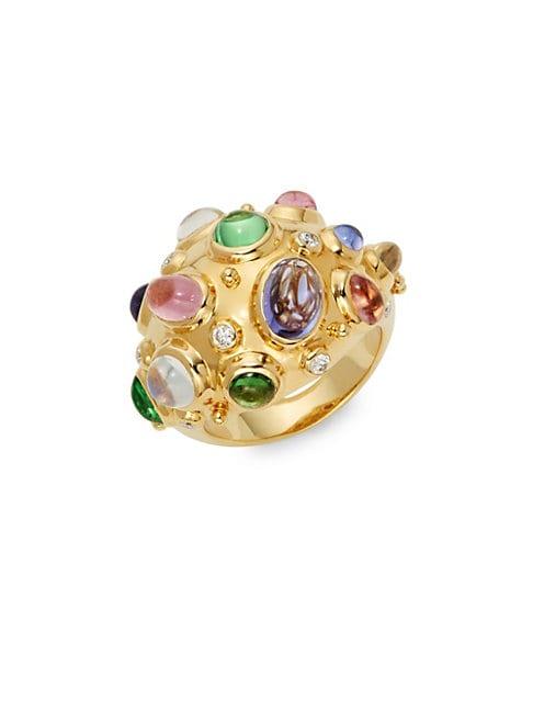 Temple St. Clair 18k Gold & Multi-stone Ring