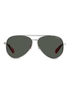 Polaroid 61mm Aviator Sunglasses