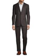 Canali Slim-fit Micro Check Wool Suit