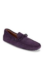 Tod's Suede Tie Moccasins
