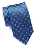 Yves Saint Laurent Floral Pattern Silk Tie