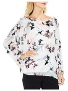 Vince Camuto Lily Melody Bubble-sleeve Tie Cuff Blouse