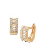 Gabi Rielle Cubic Zirconia Goldtone Baguette Earrings