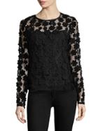 Milly Floral Long-sleeve Top