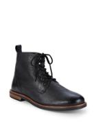Ben Sherman Brent Plain Toe Leather Ankle Boots