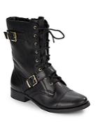 Arturo Chiang Feisty Leather Combat Boots