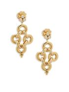 Estate Fine Jewelry Temple St. Clair Vintage Diamond And 18k Gold Drop Earrings