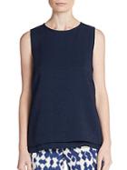 Vince Double Layered Jacquard Top